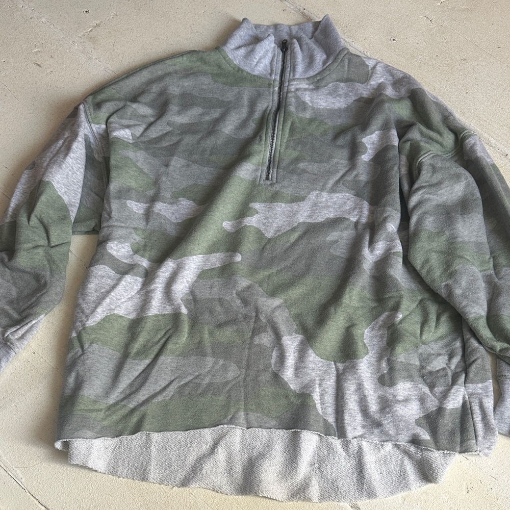 Aerie Light Gray Textured Sweater